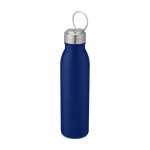 Stainless steel sports bottle with metallic lid, 700 ml blue colour