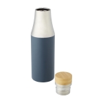 Stylish two-tone thermal bottle, 540 ml petrol blue colour