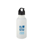 Steel sports bottle with lid and handle, 500 ml