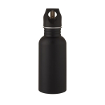 Steel bottle with sports nozzle and matte finish, 500 ml black colour