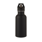 Steel bottle with sports nozzle and matte finish, 500 ml black colour