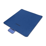 Waterproof picnic blanket in recycled PET plastic, 140 g/m² royal blue colour