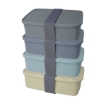 Recycled plastic lunchbox for businesses, 800 ml mint green colour