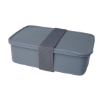 Recycled plastic lunchbox for businesses, 800 ml blue gray colour