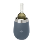 Stainless steel wine cooler blue gray colour