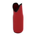 Stretchable neoprene insulated wine bottle sleeve red colour