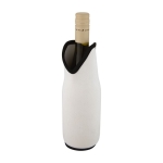 Stretchable neoprene insulated wine bottle sleeve white colour