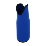 Stretchable neoprene insulated wine bottle sleeve royal blue colour