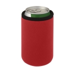 Colourful neoprene insulated sleeve for cans red colour