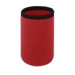 Colourful neoprene insulated sleeve for cans red colour