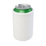 Colourful neoprene insulated sleeve for cans white colour