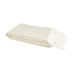 Soft summer blanket with patterned design, 170 g/m² beige colour