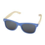 Festival sunglasses with retro bicolour design blue colour