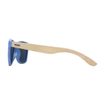 Festival sunglasses with retro bicolour design blue colour