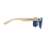 Festival sunglasses with retro bicolour design blue colour