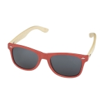 Festival sunglasses with retro bicolour design red colour