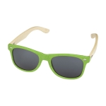 Festival sunglasses with retro bicolour design green colour