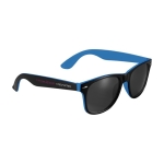 Retro square-shaped sunglasses in two colours blue colour