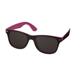 Retro square-shaped sunglasses in two colours pink colour