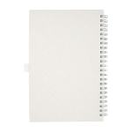 Notebook made from recycled cardboard, A5 lined pages off white colour