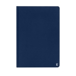 Elegant waterproof paper notebook, A5 lined pages navy-blue colour