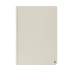 Elegant waterproof paper notebook, A5 lined pages off white colour