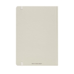 Elegant waterproof paper notebook, A5 lined pages off white colour