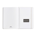 Elegant waterproof paper notebook, A5 lined pages off white colour