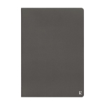 Set of 2 high-quality stone paper notebooks, A5 lined dark grey colour