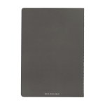 Set of 2 high-quality stone paper notebooks, A5 lined dark grey colour