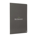 Set of 2 high-quality stone paper notebooks, A5 lined dark grey colour