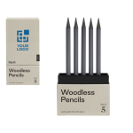 Set of 5 graphite pencils for events