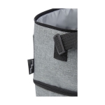 Recycled insulated bag with 2 compartments grey colour