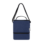 Recycled insulated bag with 2 compartments