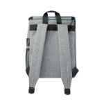 Insulated backpack for excursions with multiple pockets grey colour