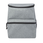 Insulated backpack for excursions with multiple pockets grey colour