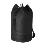 Recycled plastic backpack with 20-litre capacity black colour