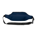 Recycled bum bag with two pockets navy-blue colour