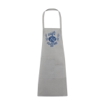 Quality cotton apron with two pockets, 280 g/m² grey colour