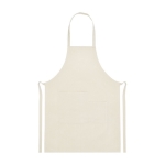 Quality cotton apron with two pockets, 280 g/m² off white colour