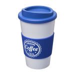 Insulated plastic travel mug, 350 ml