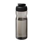 Spill-proof sports bottle made from recycled plastic, 650 ml black colour