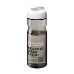 Spill-proof sports bottle made from recycled plastic, 650 ml white colour