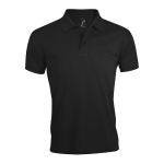 Polo shirt, polyester & cotton, 200 g/m2, SOL'S Prime Men black colour