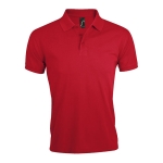 Polo shirt, polyester & cotton, 200 g/m2, SOL'S Prime Men red colour fifth view