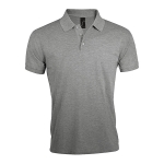 Polo shirt, polyester & cotton, 200 g/m2, SOL'S Prime Men marbled grey colour