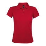 Women's polo shirt, polyester and cotton, 200 g/m2, SOL'S Prime red colour fifth view