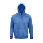 Unisex hooded sweatshirt made from eco-materials, 280 g/m2 blue colour