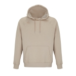 Unisex hooded sweatshirt made from eco-materials, 280 g/m2 beige colour