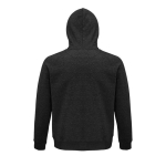 Unisex hooded sweatshirt made from eco-materials, 280 g/m2 graphite colour